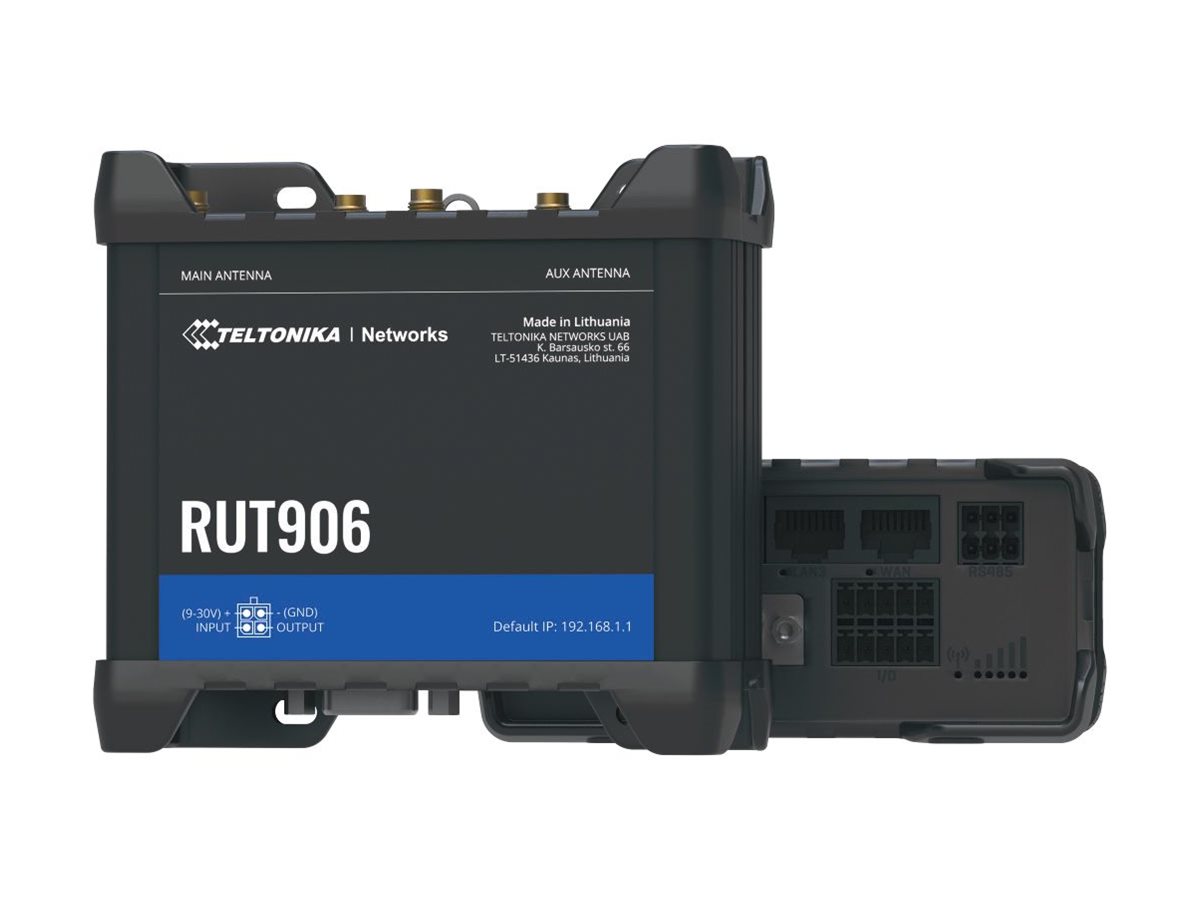 Router Industrial Teltonika RUT906 4G LTE WiFi 2.4GHz 3 Portas Ethernet RS-232 RS-485 Trilho DIN - Imagem 5