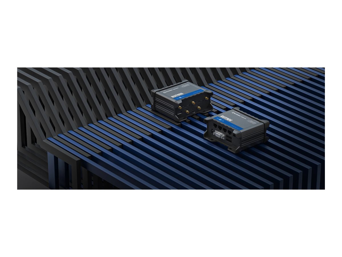 Router Industrial Teltonika RUT906 4G LTE WiFi 2.4GHz 3 Portas Ethernet RS-232 RS-485 Trilho DIN - Imagem 2