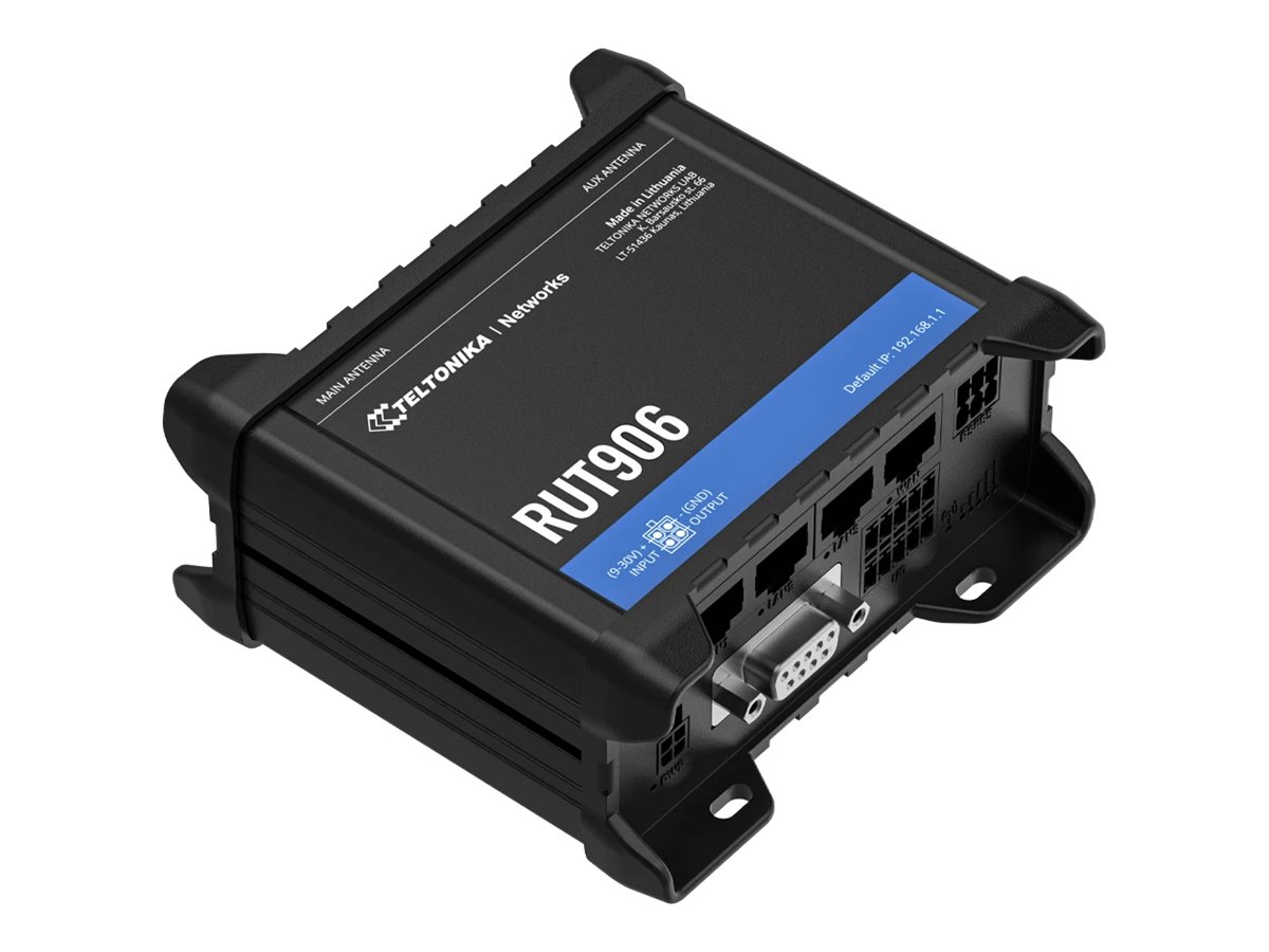 Router Industrial Teltonika RUT906 4G LTE WiFi 2.4GHz 3 Portas Ethernet RS-232 RS-485 Trilho DIN - Imagem 7