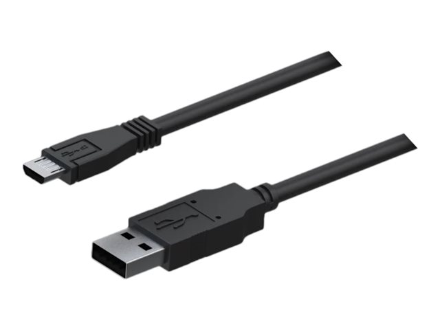 Cabo USB TELTONIKA USB 2.0 Tipo A Macho para Micro USB Tipo B Macho 80 cm AWG 30 Blindado Preto - Imagem 1