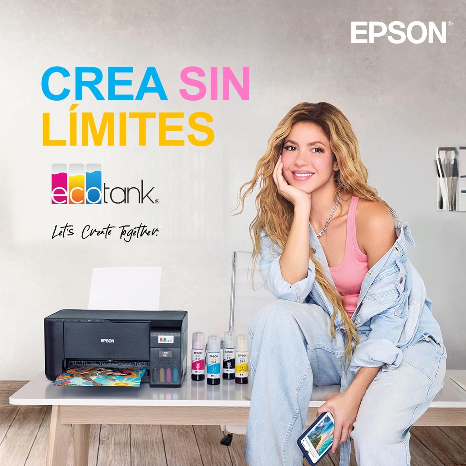 Epson EcoTank ET-14100 - Impressora - a cores - jacto de tinta - ITS - A3 - 4800 x 1200 ppp - até 15 ppm (mono) / até 8 ppm (cor) - capacidade: 100 folhas - USB, Wi-Fi - preto - Imagem 4