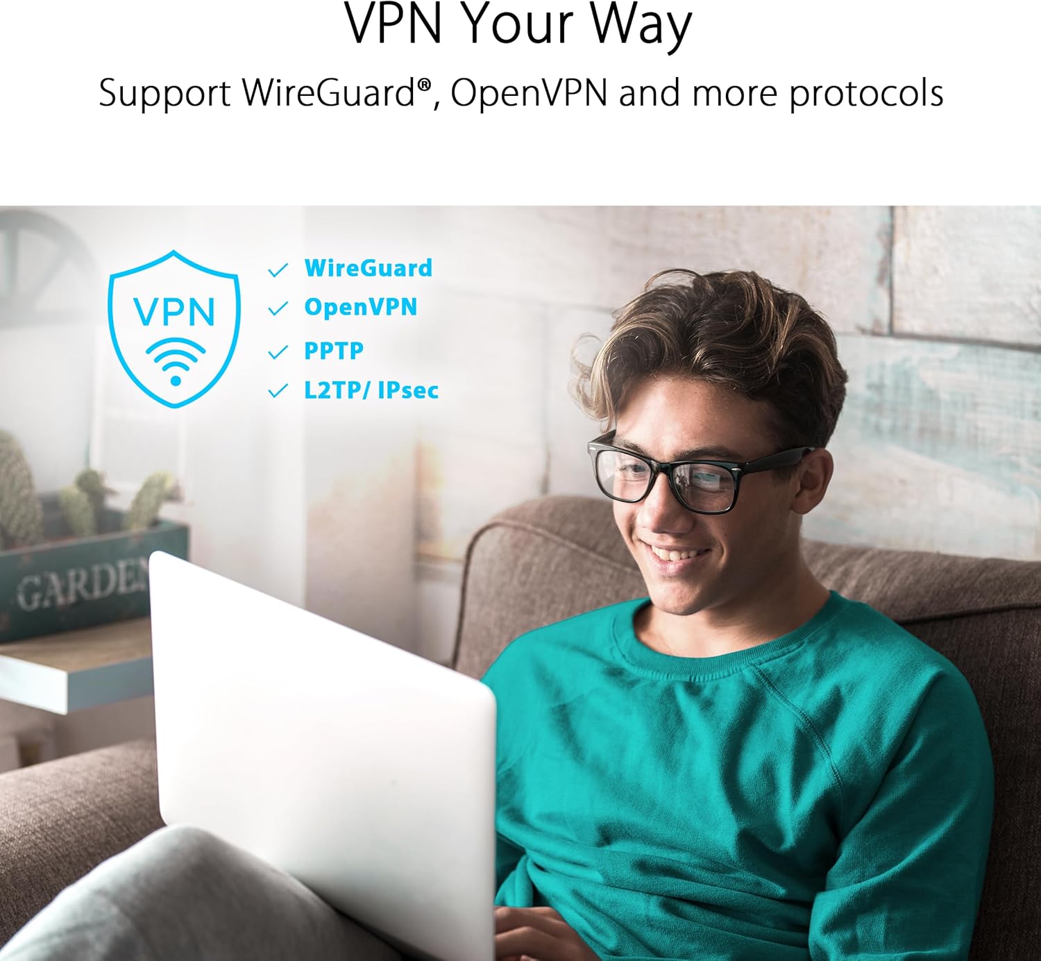 ASUS RT-AX52 AX1800 Dual Band WiFi 6 Extendable Router Instant Guard Parental Controls Built-in VPN AiMesh Compatible - Imagem 6