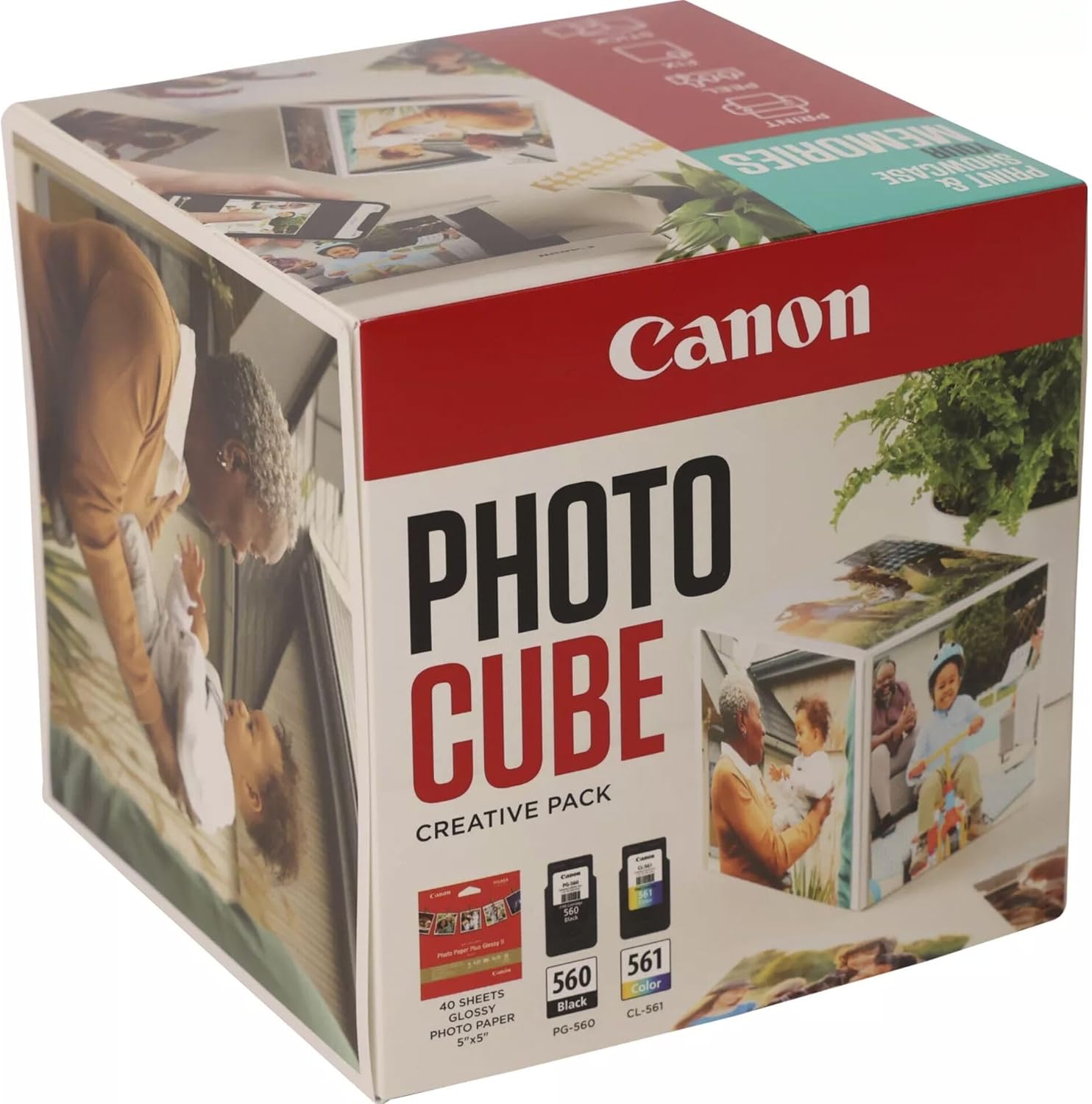 Pack de Tinteiros CANON PG-560/CL-561 Photo Cube Creative Pack Branco Azul - Imagem 1