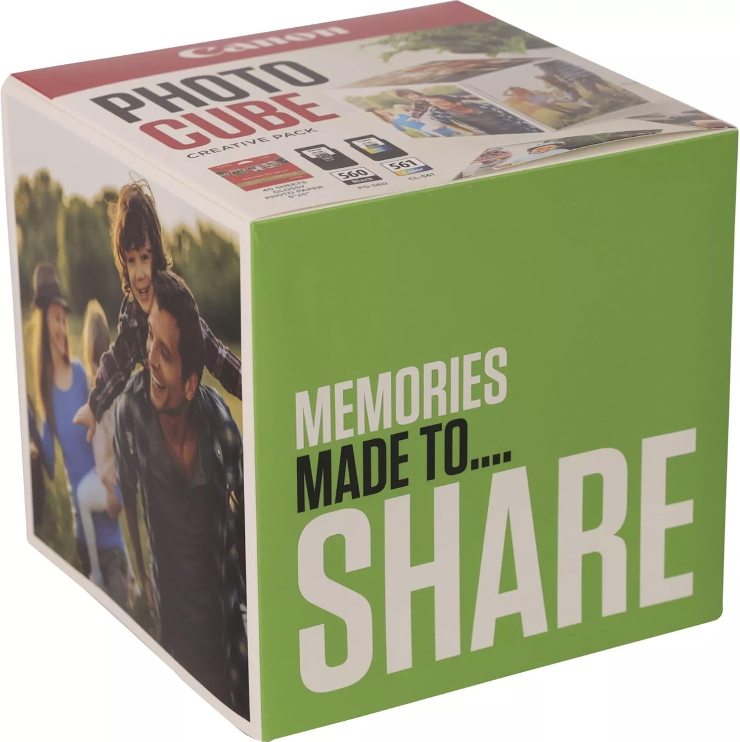 Cartucho de Tinta CANON PG-560/CL-561 Pack Criativo Photo Cube Branco Verde - Imagem 2