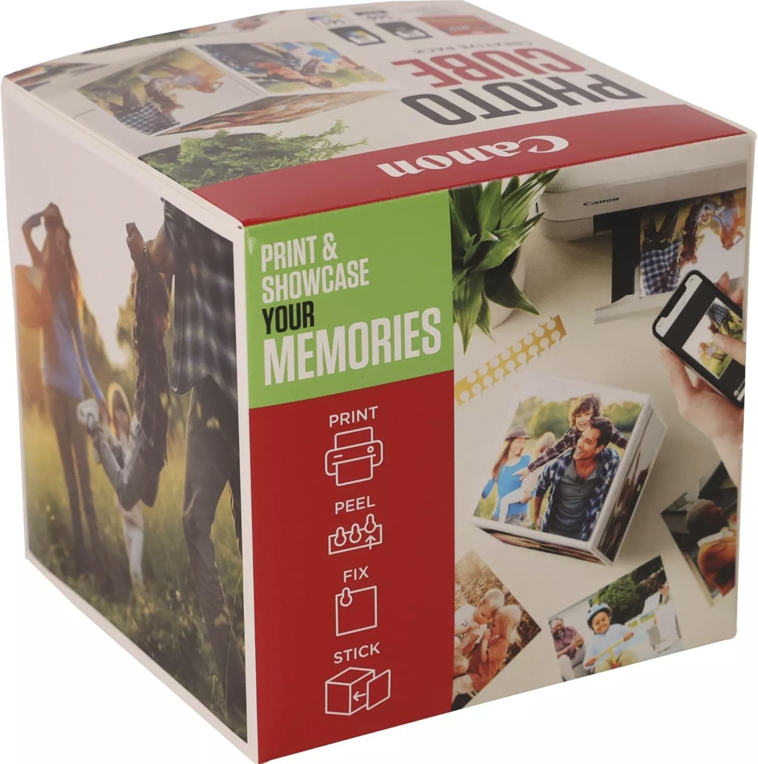 Cartucho de Tinta CANON PG-560/CL-561 Pack Criativo Photo Cube Branco Verde - Imagem 3