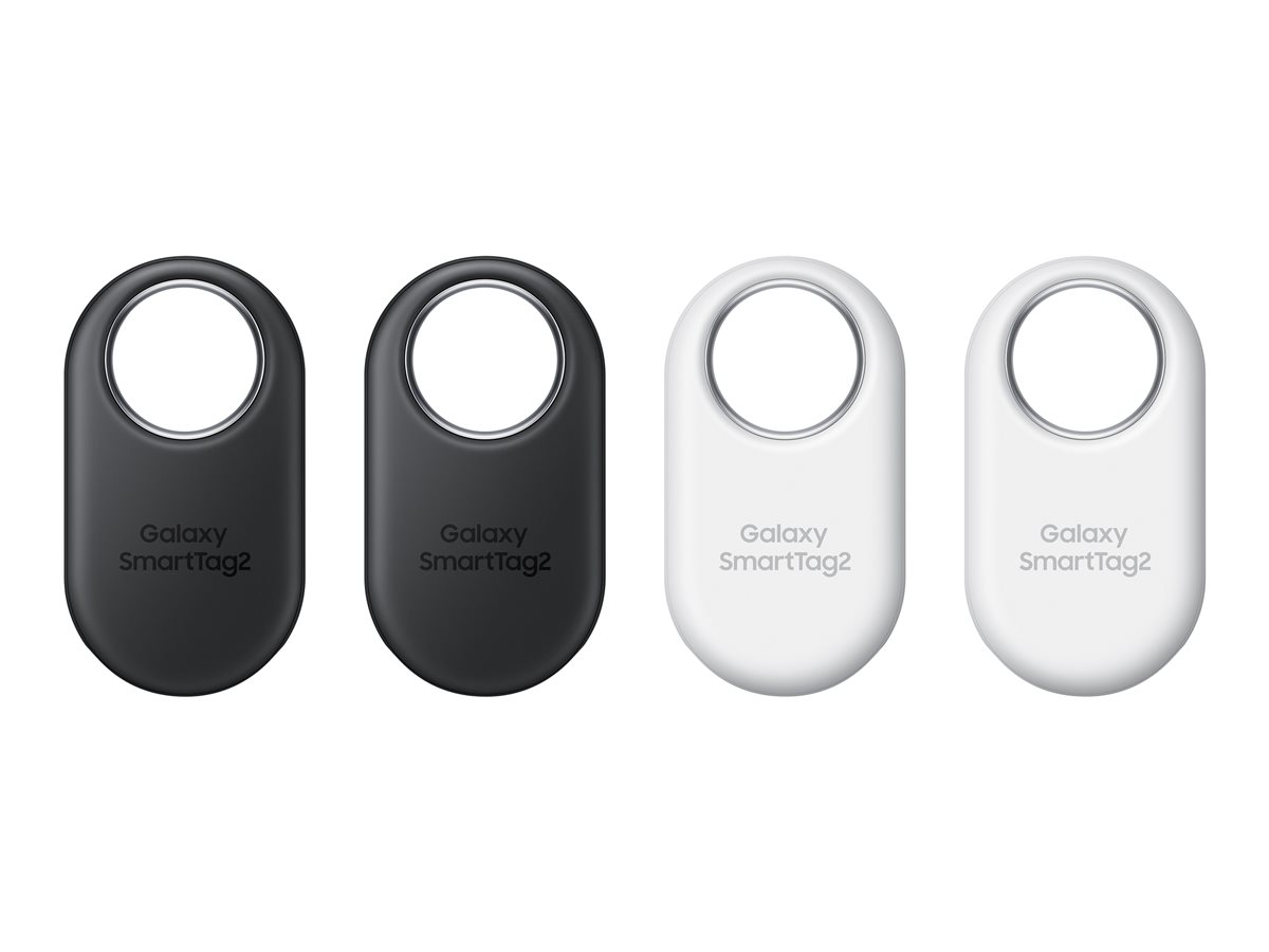 Localizador Samsung Galaxy SmartTag2 Pack 4 (2 Preto, 2 Branco)