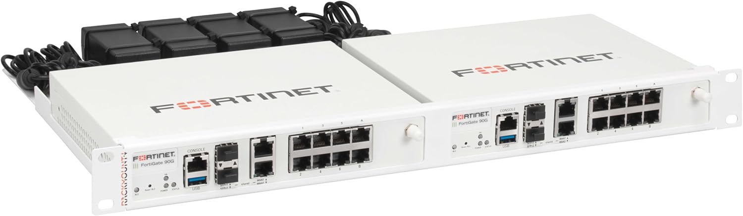 Rackmount.IT FORTIRACK RM-FR-T20 - Kit de montagem de dispositivo de rede - montagem em suporte - sinal branco (RAL 9003) - 1U - 19" - para Fortinet FortiGate 90G, 91G