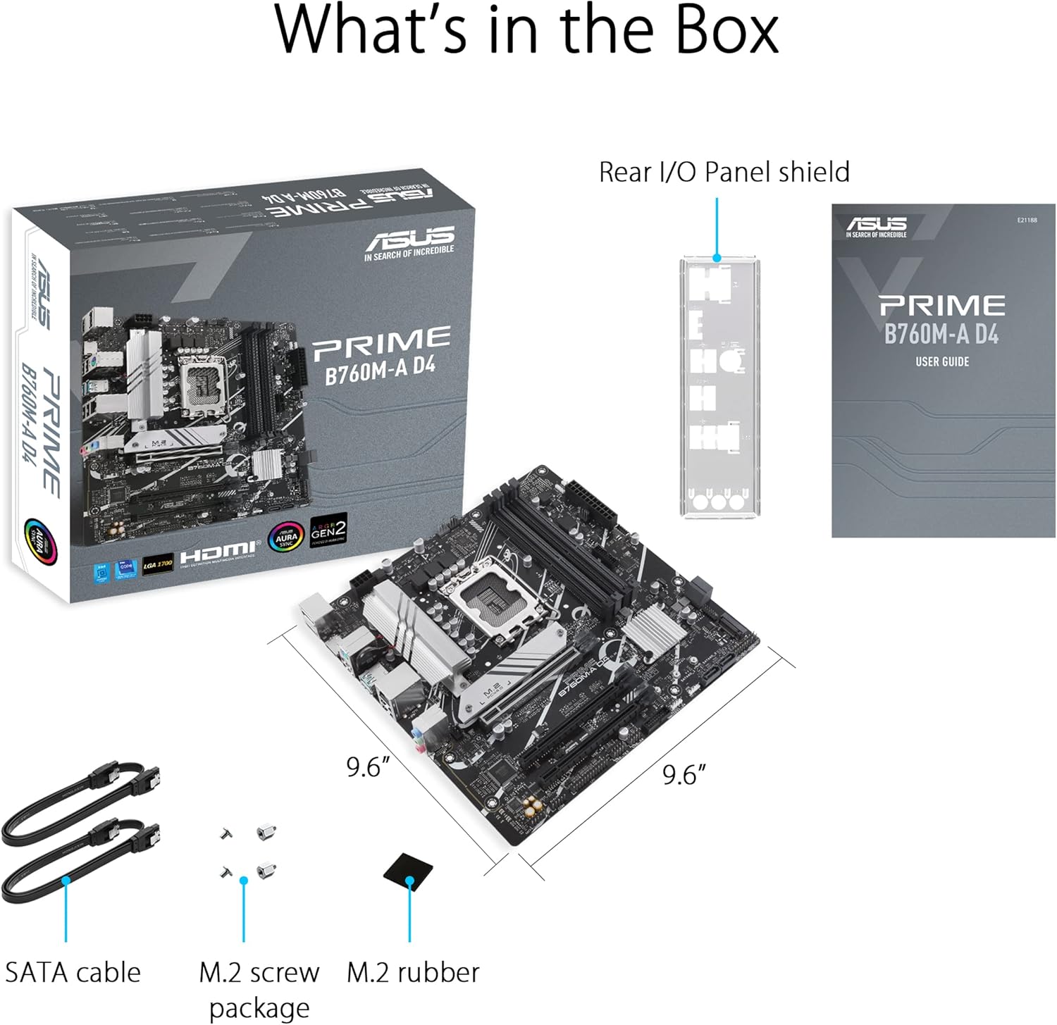 ASUS PRIME B760M-A D4-CSM - Placa-mãe - micro ATX - tomada LGA1700 - B760 Chipset - USB-C 3.2 Gen 1, USB 3.2 Gen 2, USB 3.2 Gen 1 - 2.5 Gigabit LAN - gráfico integrado (necessário CPU) - HD Audio (8-canais) - Imagem 6