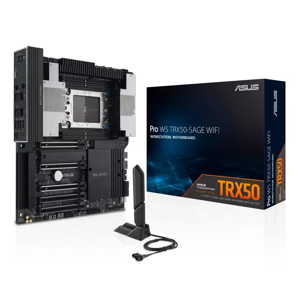 Motherboard ASUS PRO WS TRX50-SAGE WIFI Socket sTR5 AMD TRX50 SSI CEB 10Gb LAN Wi-Fi 7