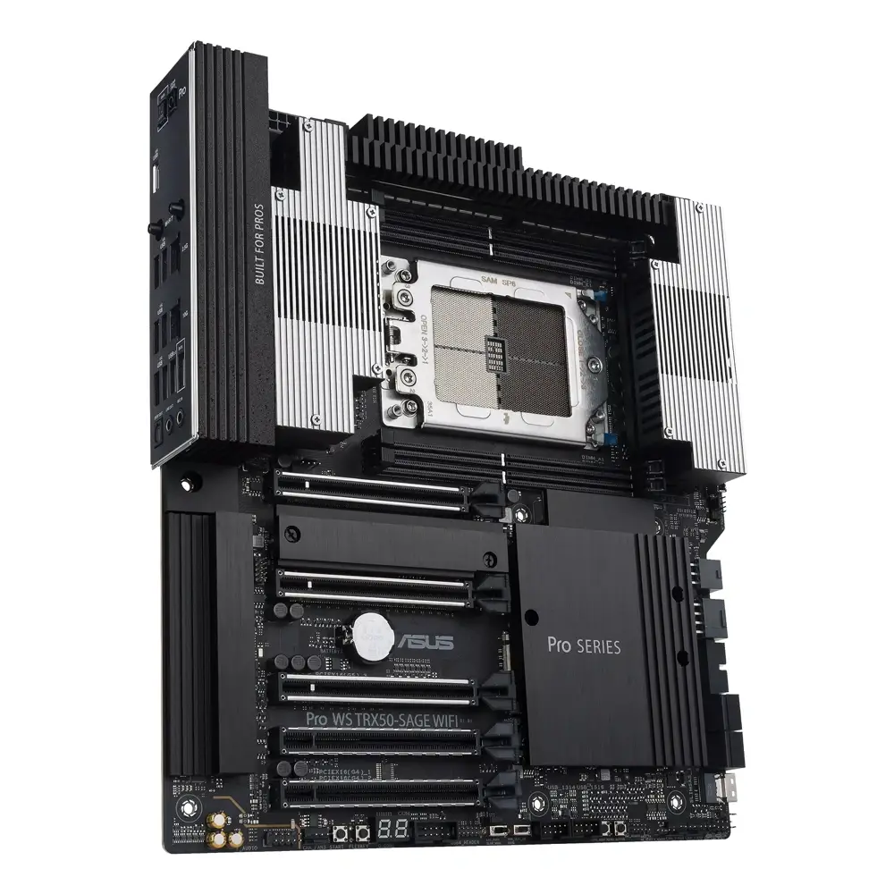 Motherboard ASUS PRO WS TRX50-SAGE WIFI Socket sTR5 AMD TRX50 SSI CEB 10Gb LAN Wi-Fi 7 - Imagem 3