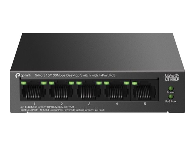 Switch TP-Link LiteWave LS105LP 5 Portas PoE