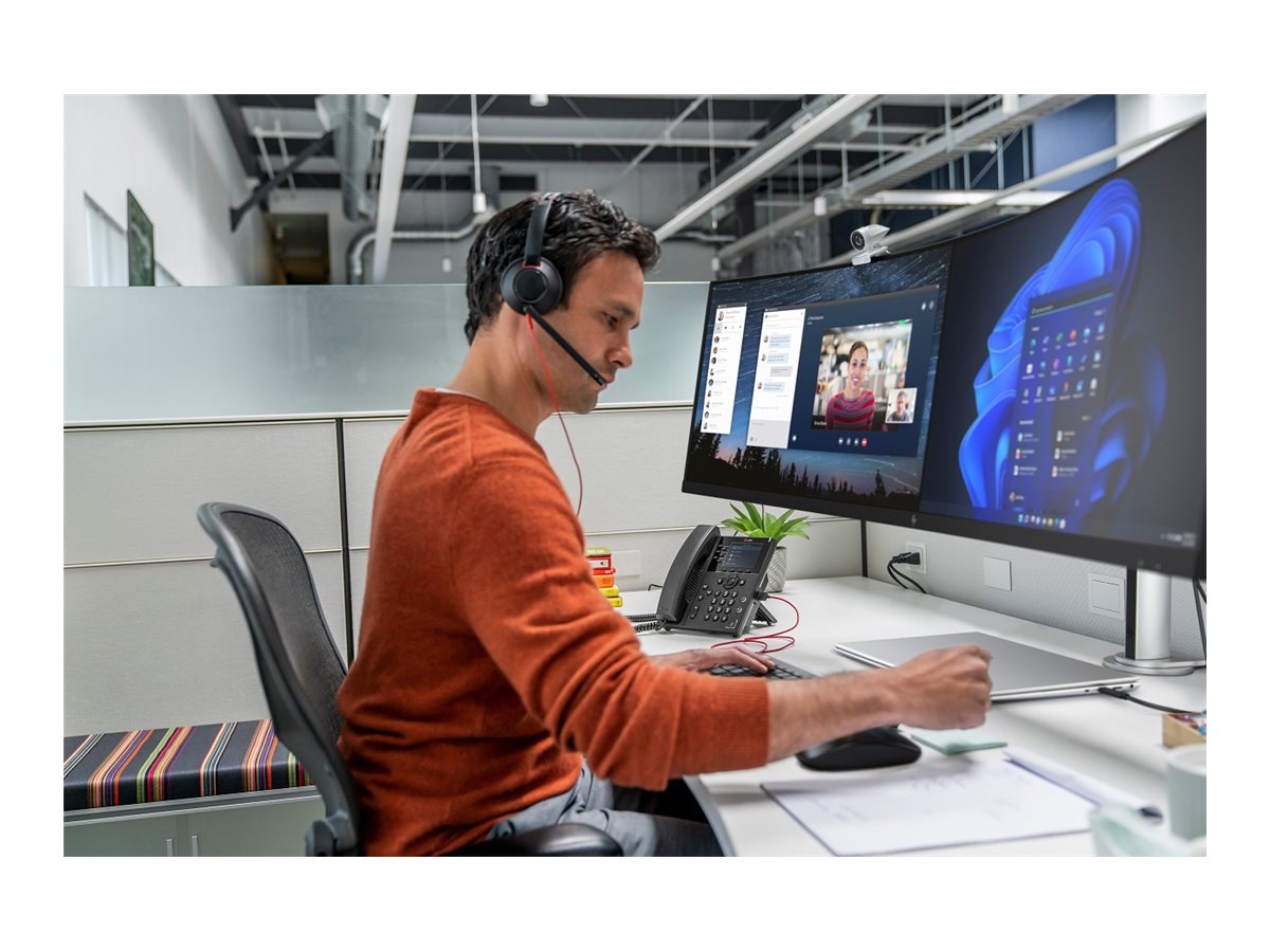 Headset Poly Blackwire 5220 Com Fio USB-C Preto Teams - Imagem 2