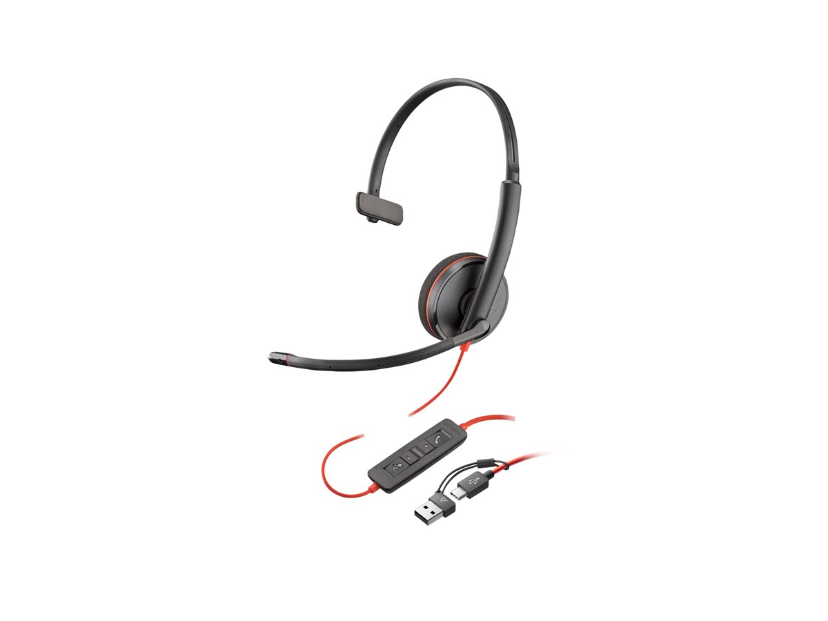 Auscultadores HP Poly Blackwire 3220 USB-C Preto UC - Imagem 2