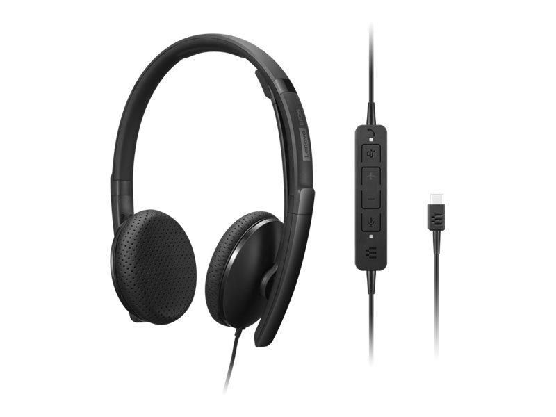 Headset Lenovo VoIP USB-C Preto - Imagem 6