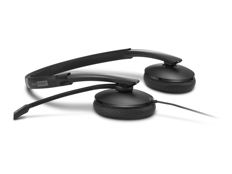 Headset Lenovo VoIP USB-C Preto - Imagem 3