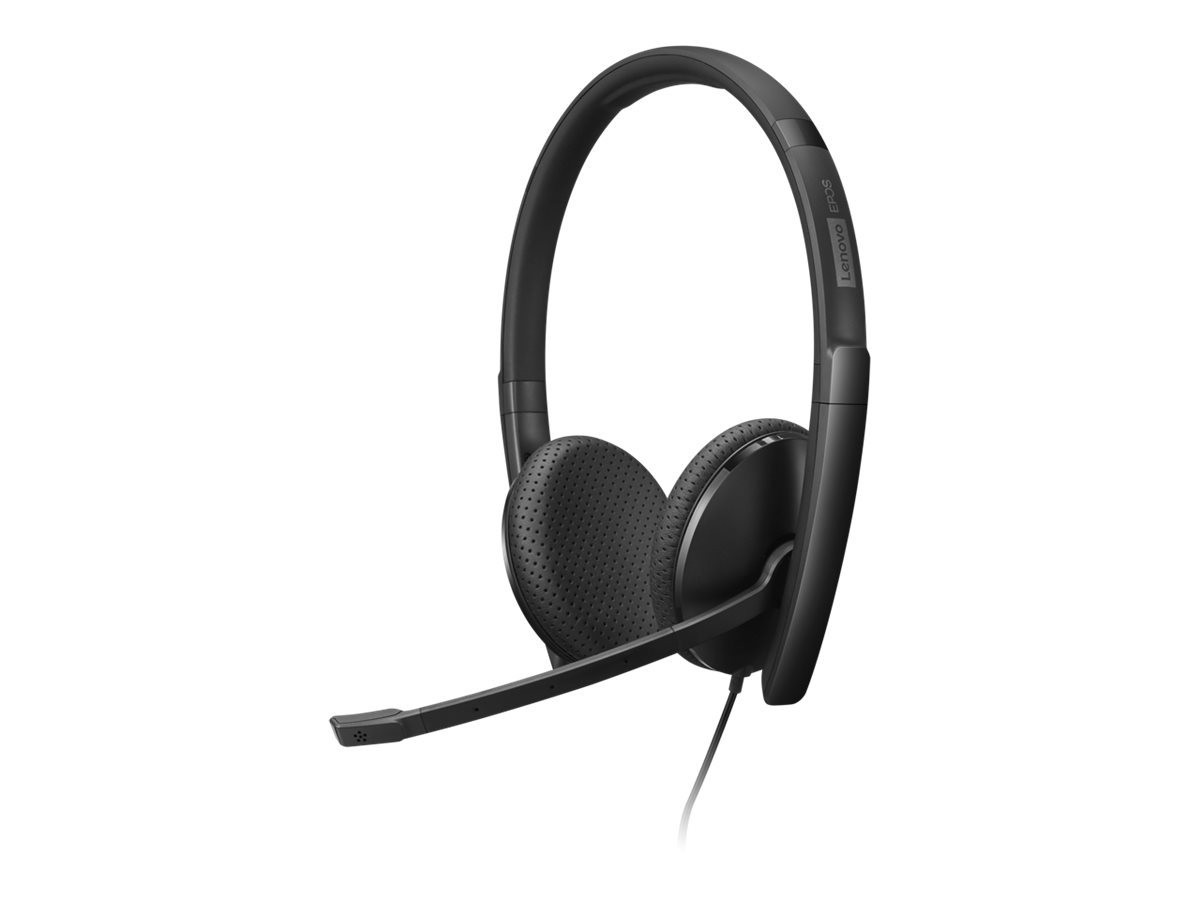 Headset Lenovo VoIP USB-C Preto - Imagem 9