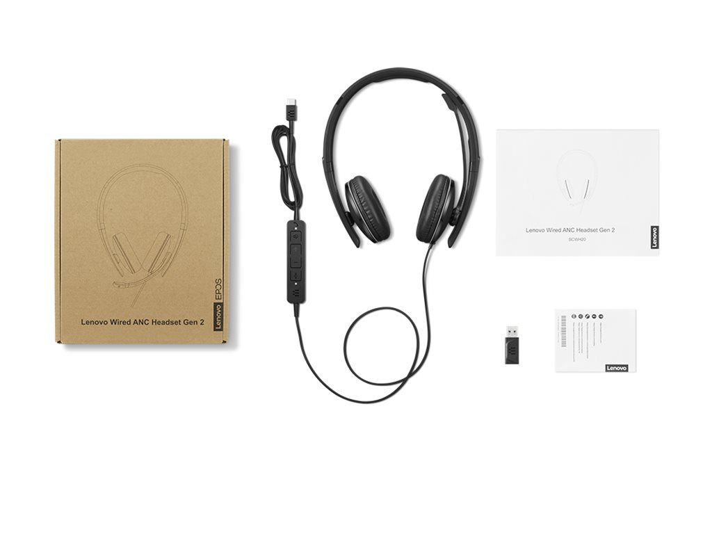 Auscultadores Lenovo Gen 2 No Ouvido USB-C Preto Teams - Imagem 10