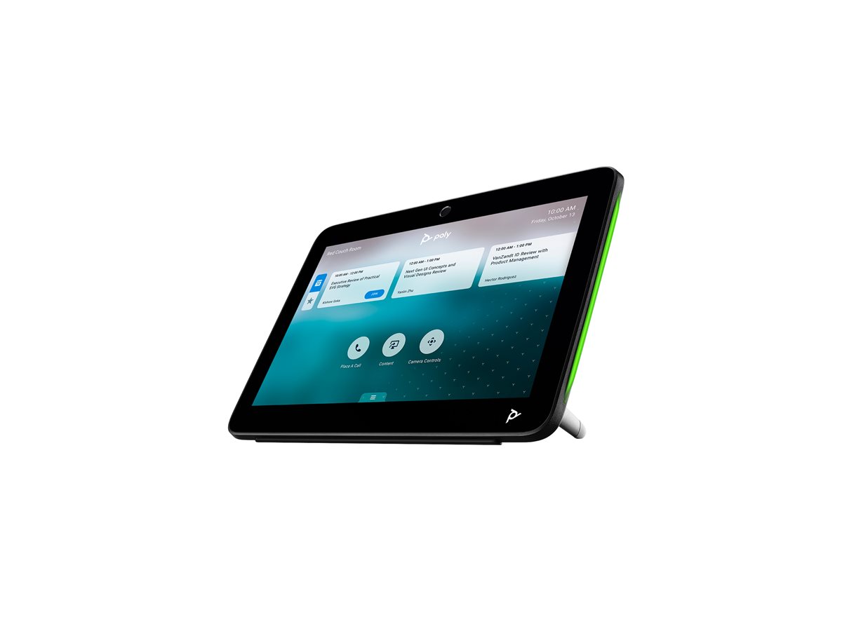 Controlador Toque HP Poly TC10 p/ Salas Zoom Tátil LED Montagem Parede S/ Cabo Alimentação Preto - Imagem 9