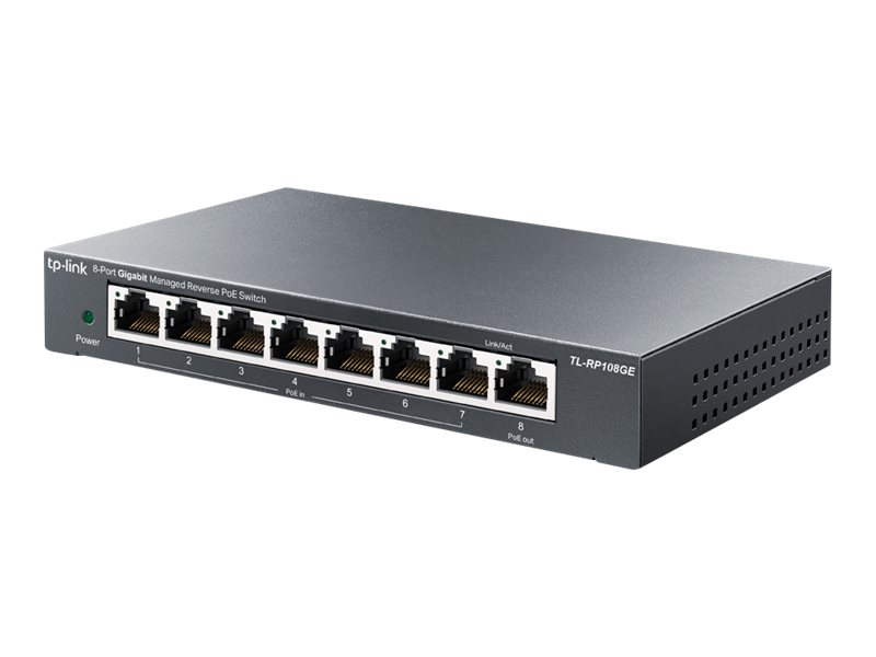 Comutador TP-LINK Omada 8 Portas Gigabit Managed Reverse PoE
