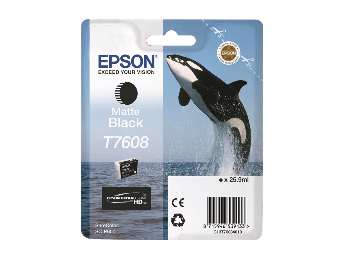 Tinteiro Epson T7608 Preto Opaco 25.9 ml - Imagem 2