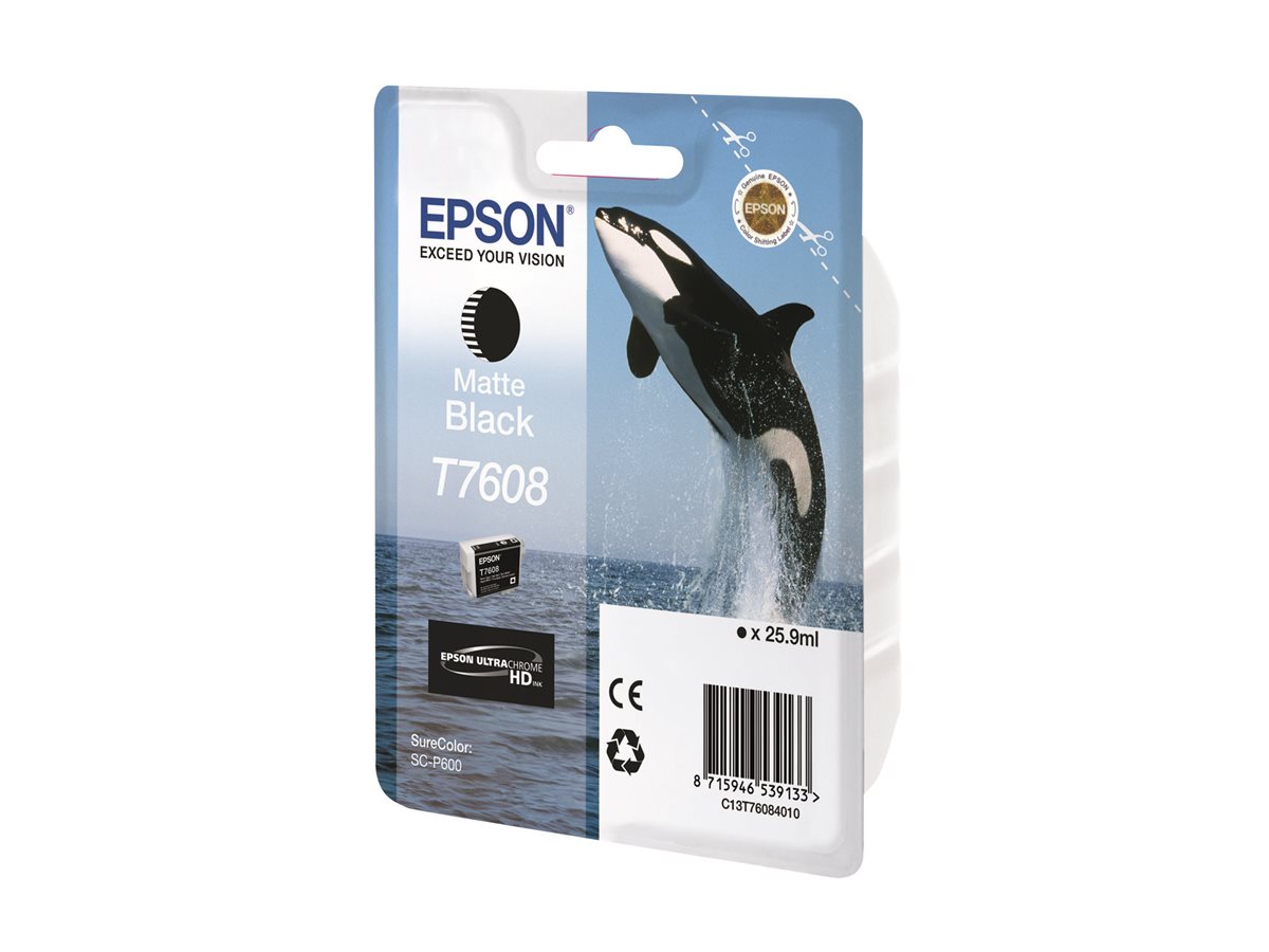 Tinteiro Epson T7608 Preto Opaco 25.9 ml - Imagem 1