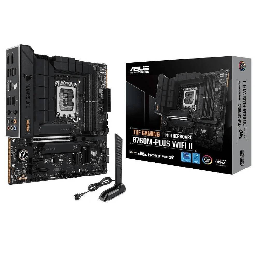 Motherboard ASUS TUF GAMING B760M-PLUS WIFI II LGA1700 microATX B760 DDR5 Wi-Fi 6 Bluetooth