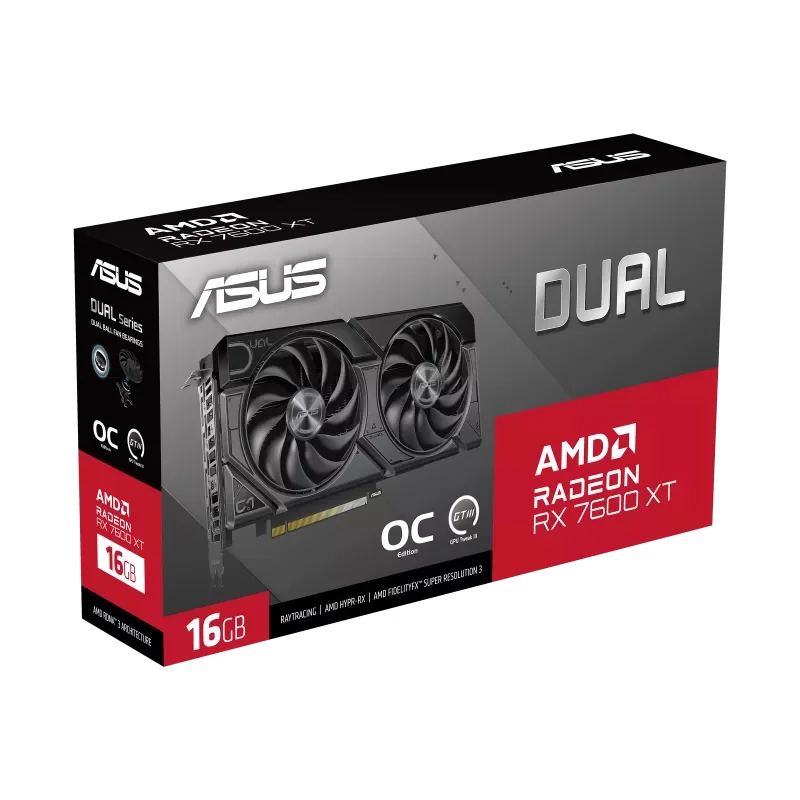Placa Gráfica ASUS Dual Radeon RX 7600 XT OC Edition 16GB GDDR6 - Imagem 13