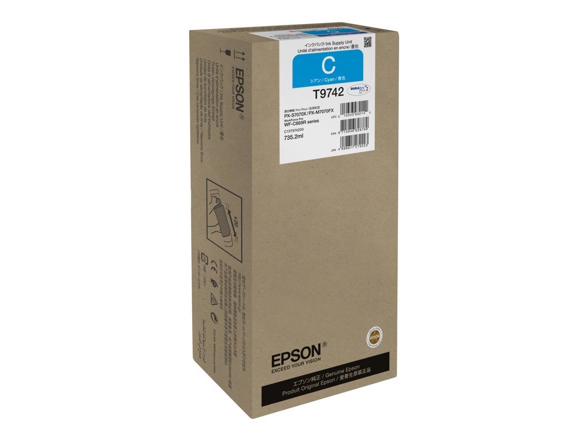 Cartucho de Tinta Epson T9742 Cyan XXL Original - Imagem 2