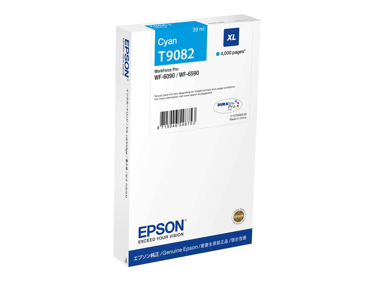Tinteiro Epson T9082 XL Ciano - Imagem 1