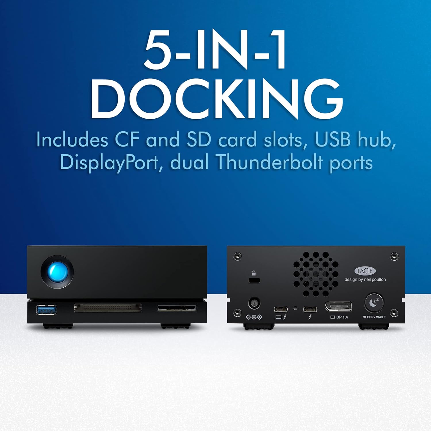 Disco Externo Desktop LaCie 1big Dock 24TB Thunderbolt 3 USB 3.2 com Plano de Recuperação de Dados 5 Anos - Imagem 5