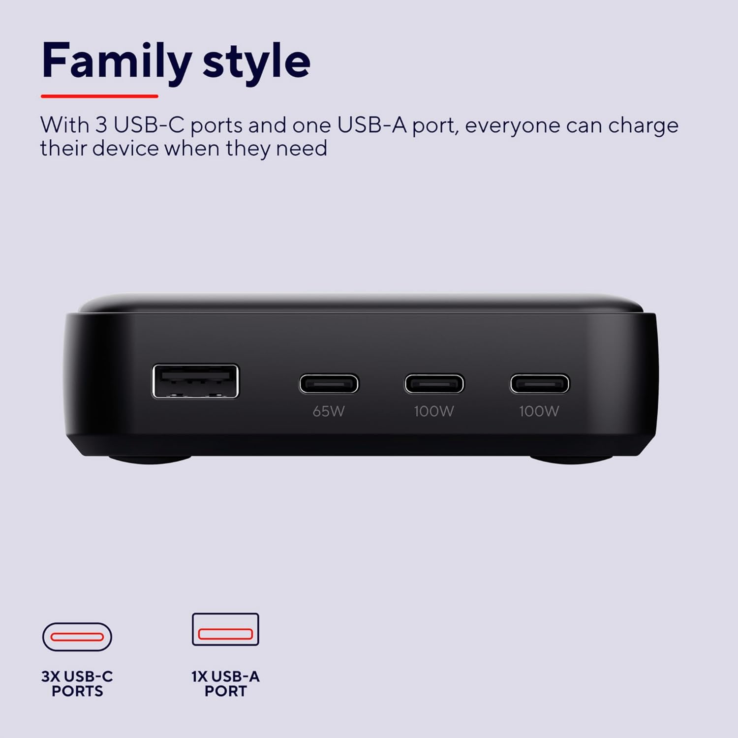 Carregador de Secretária Trust Maxo ECO 100W 4 Portas (3x USB-C + 1x USB-A) Power Delivery 3.0 PPS Preto - Imagem 7
