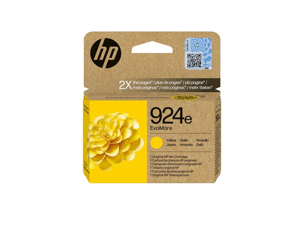 Tinteiro HP 924e EvoMore Original Amarelo - Imagem 2