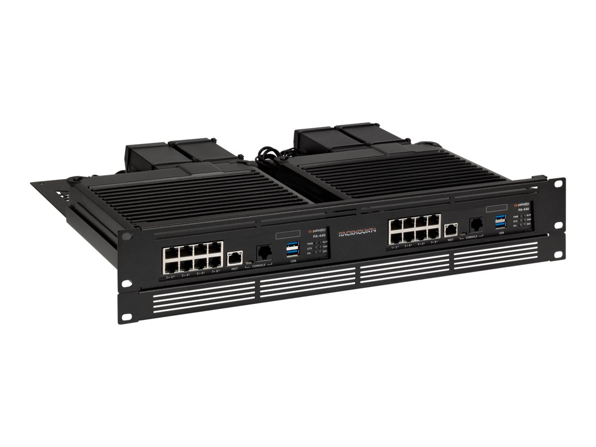 Kit de Montagem Rackmount.IT PA-Rack 1.3U 19" para Palo Alto PA-440 PA-450 PA-460 PA-510 Preto