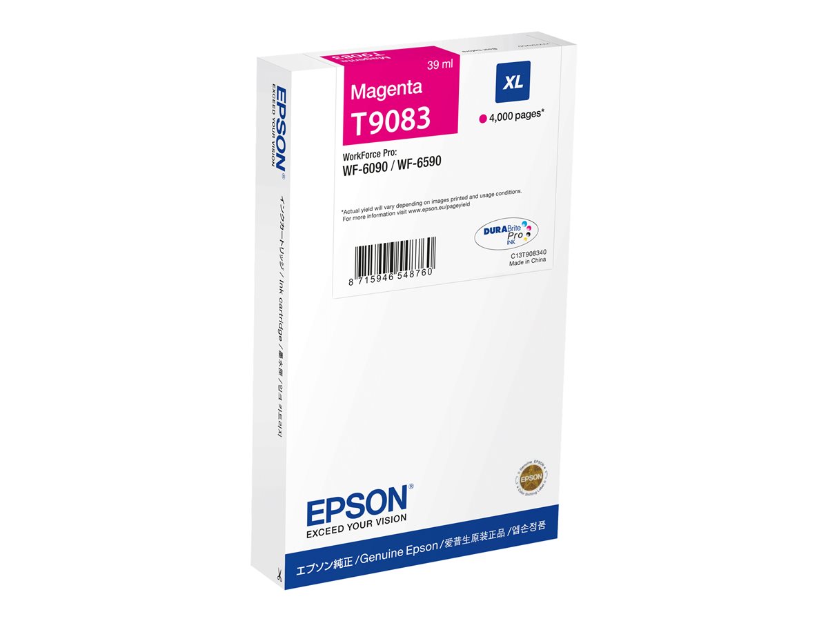 Tinteiro Epson T9083 XL Magenta 39ml Original - Imagem 1
