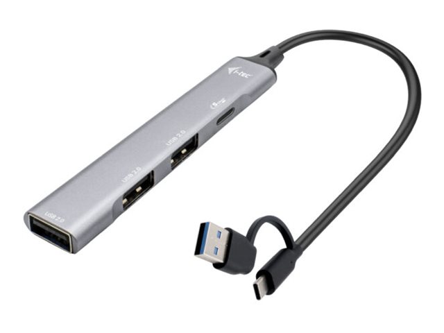 Hub USB i-Tec 4 Portas USB-C/A Desktop Metal - Imagem 1