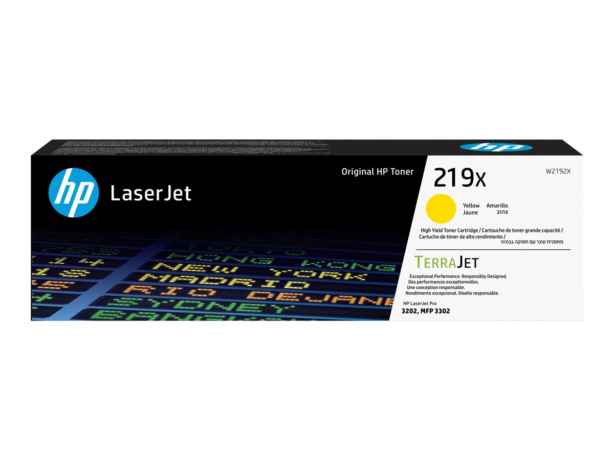 Cartucho Toner HP 219X Amarelo Alto Rendimento