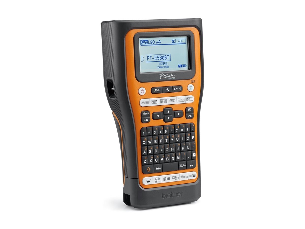 Etiquetadora Brother P-Touch PT-E560BTSP Bluetooth USB Preto Laranja