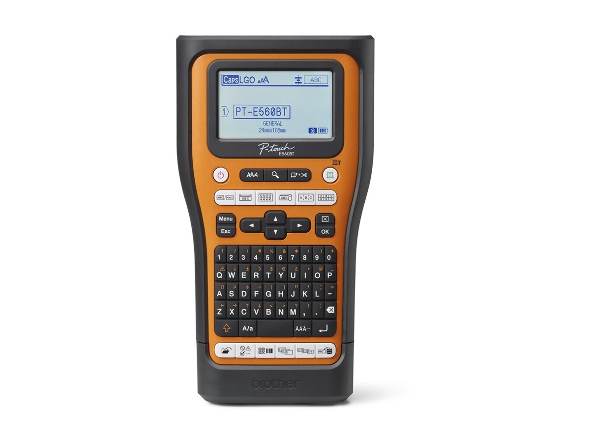 Etiquetadora Brother P-Touch PT-E560BTSP Bluetooth USB Preto Laranja - Imagem 3