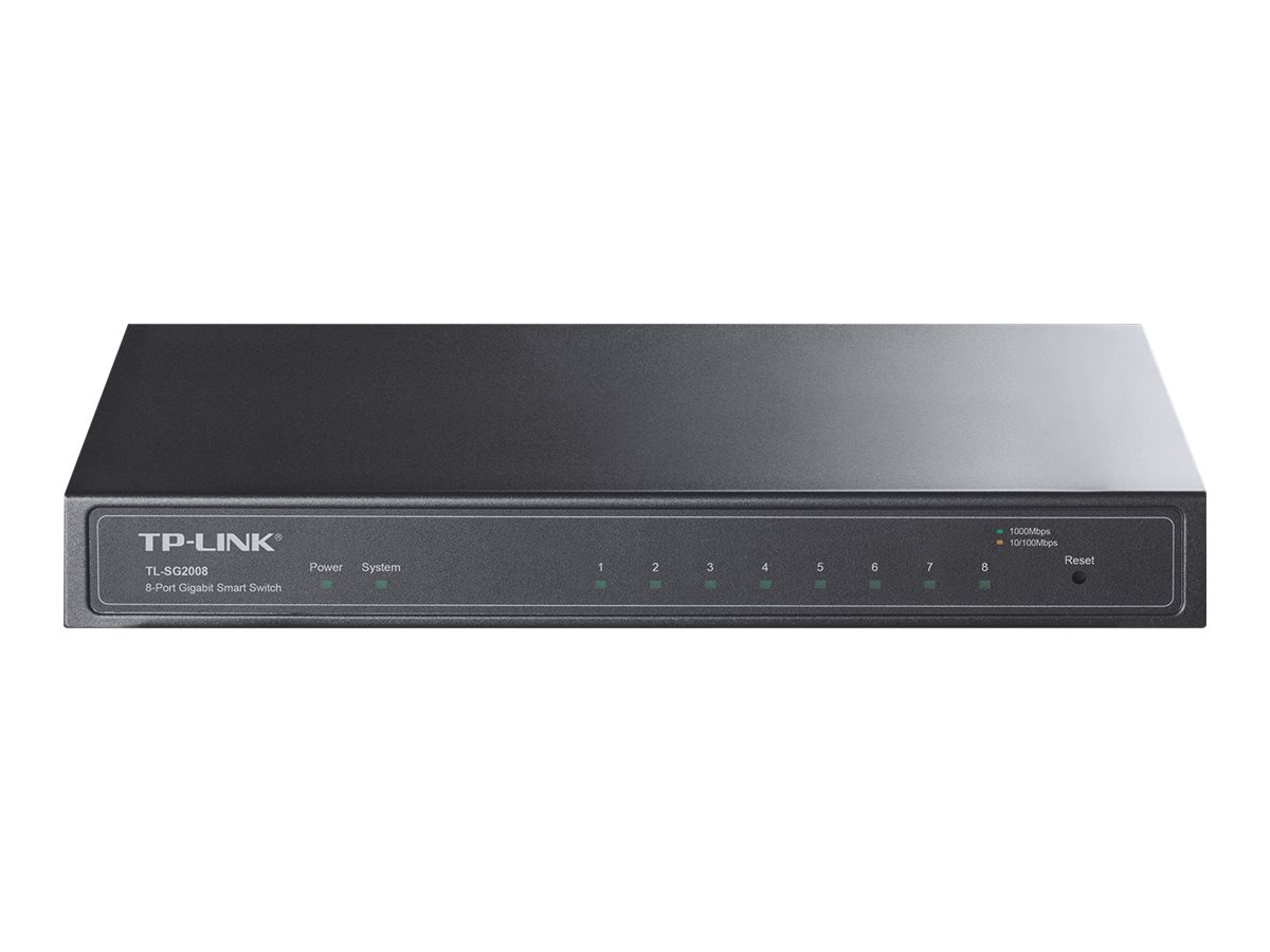 Interruptor TP-Link TL-SG2008 V4 Gerido 8 Portas Gigabit