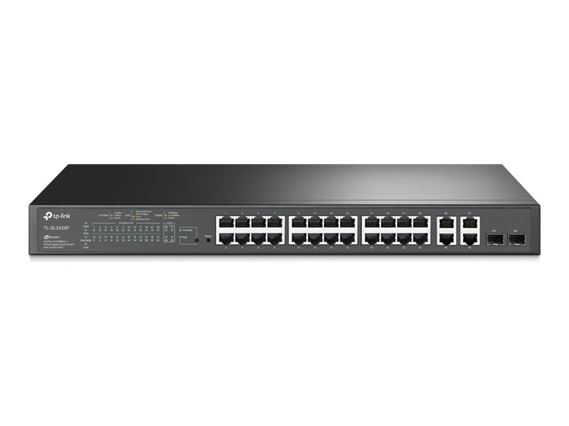 Switch TP-Link TL-SL2428P L3 Smart 24 Portas PoE+ 250W