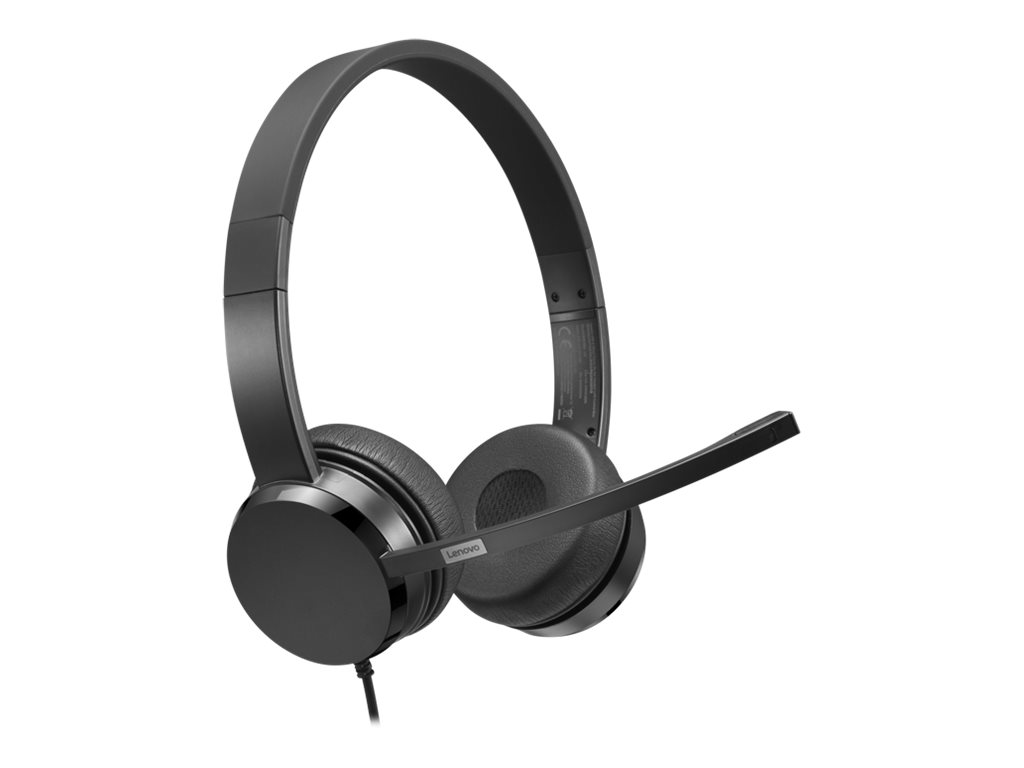 Auscultadores Lenovo Com Fio USB-A Preto - Imagem 3