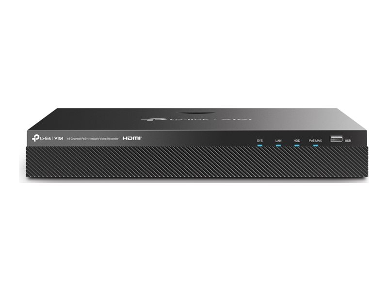 Gravador NVR TP-Link VIGI NVR2016H-16MP 16 Canais PoE+ 4K Suporte 2 HDD High Power budget - Imagem 1