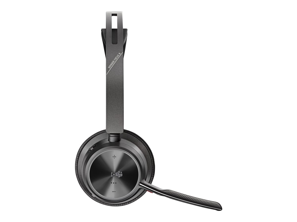 Headset HP Poly Voyager Focus 2 Bluetooth ANC Preto Teams Zoom - Imagem 2