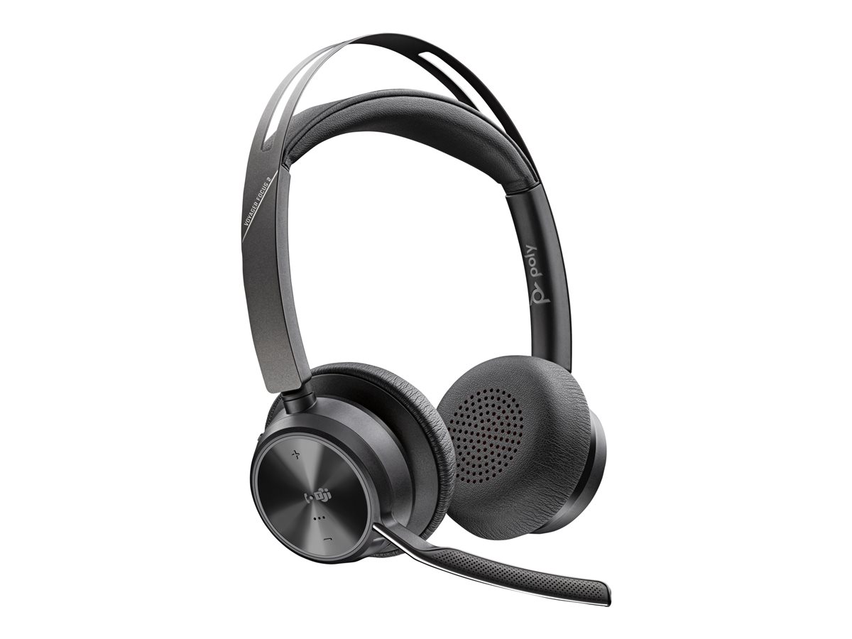Headset HP Poly Voyager Focus 2 Bluetooth ANC Preto Teams Zoom