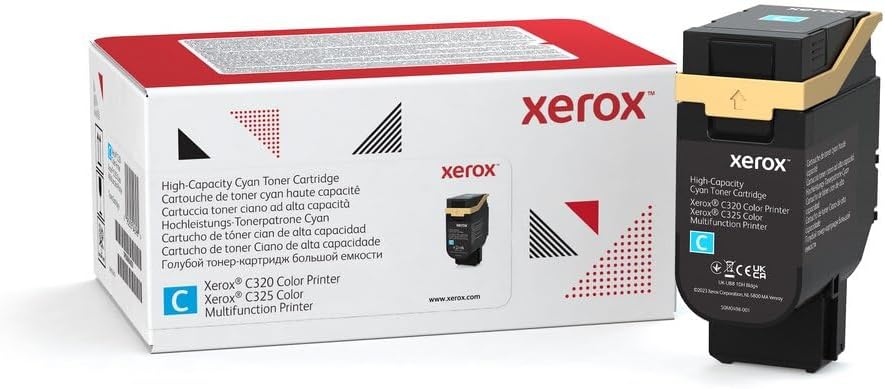 Cartucho de Toner Xerox para C325 Original Azul Cyan Alta Capacidade