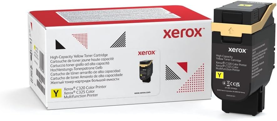 Cartucho de Toner Xerox Original Amarelo Alta Capacidade para C325