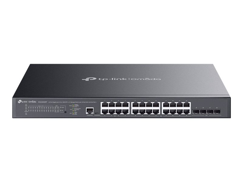 Comutador Rede Gerenciado L2+ TP-LINK Omada SG3428XMPP 24x Gigabit 4x SFP+ 10GE 16x PoE+ 8x PoE++