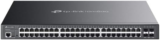Switch Gerido L2+ TP-LINK SG3452XMPP Omada 48 Portas Gigabit (40x PoE+ 8x PoE++) 4x SFP+ 10GE - Imagem 1