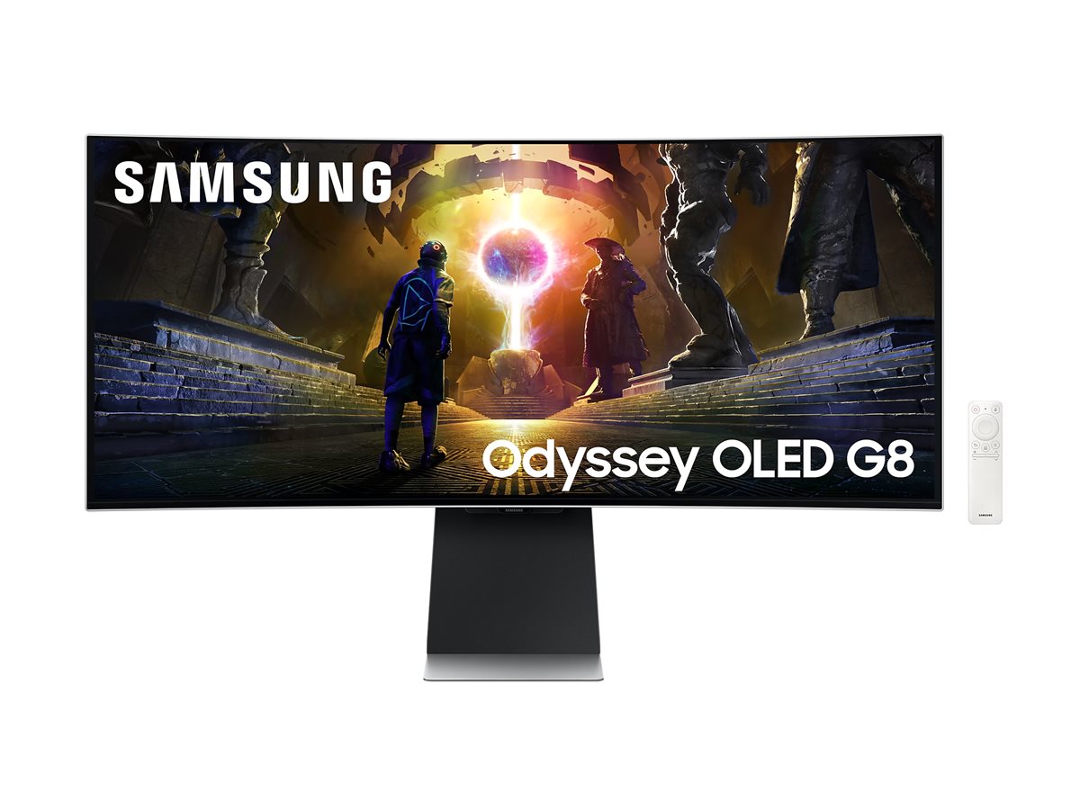 Monitor Samsung Odyssey OLED G8 34" Gaming Curvo Smart Prata - Imagem 5