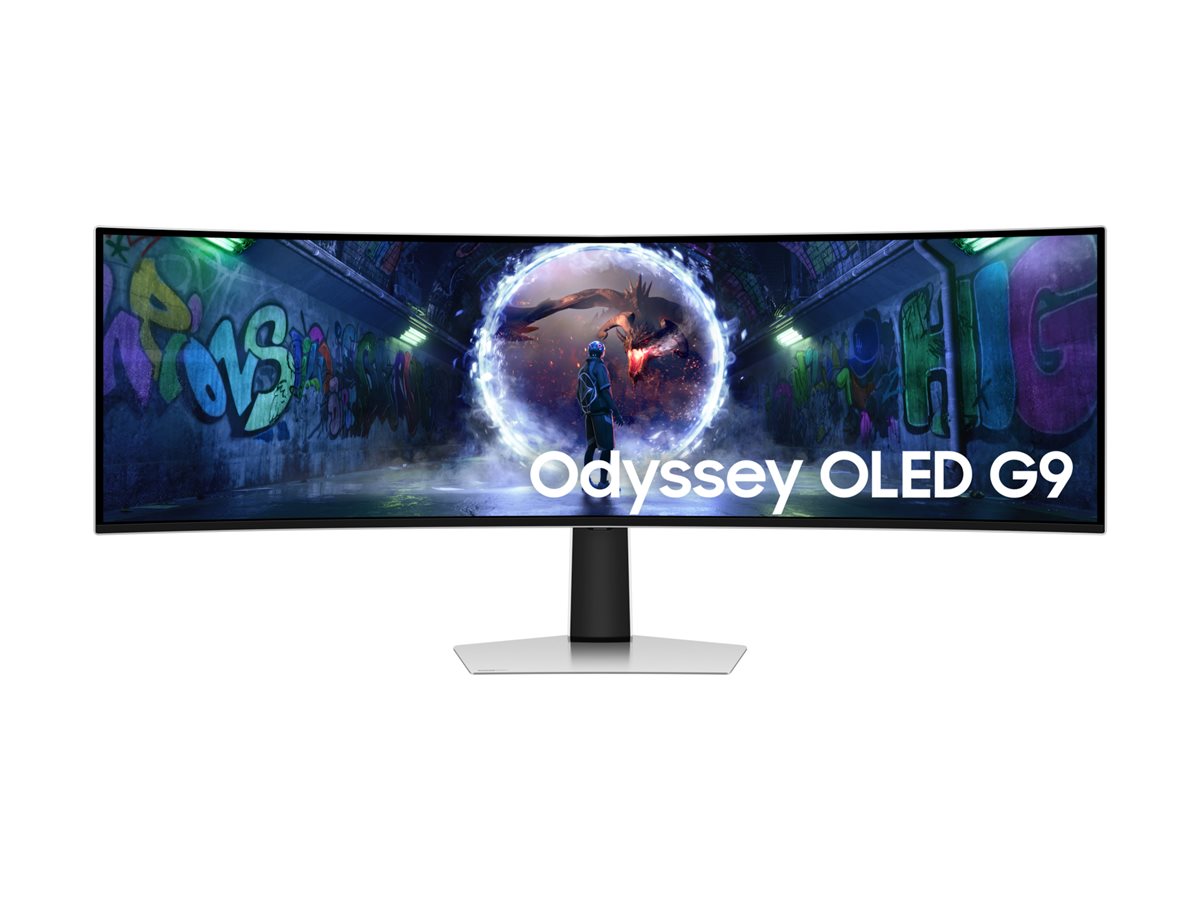 Monitor Gaming Samsung Odyssey OLED G9 S49DG934SU 49" Curvo DQHD 5120x1440 240Hz 0.03ms HDR10 Prata - Imagem 3